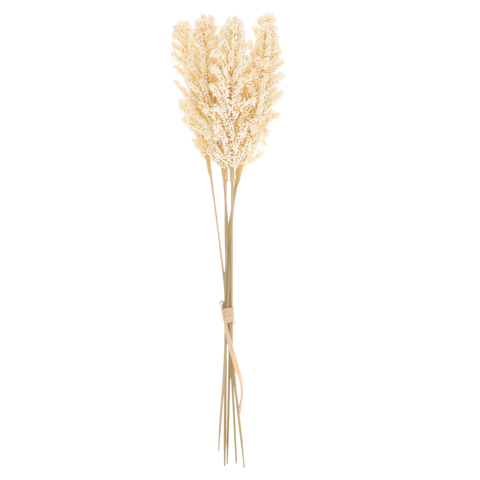 Dried Flower Bunch - 2 Bunches Artificial Wheat Stems Lifelike