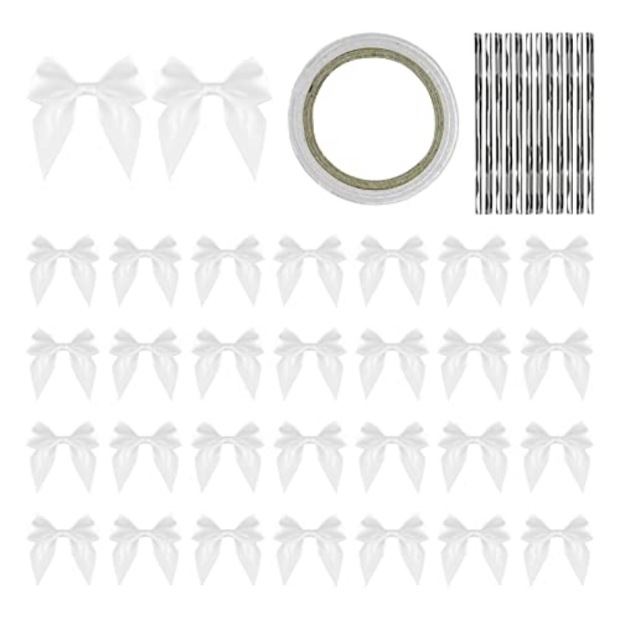 Satin Ribbon Bows 30pcs, 7cm M – Ribbon Wired Satin recenzja i cena