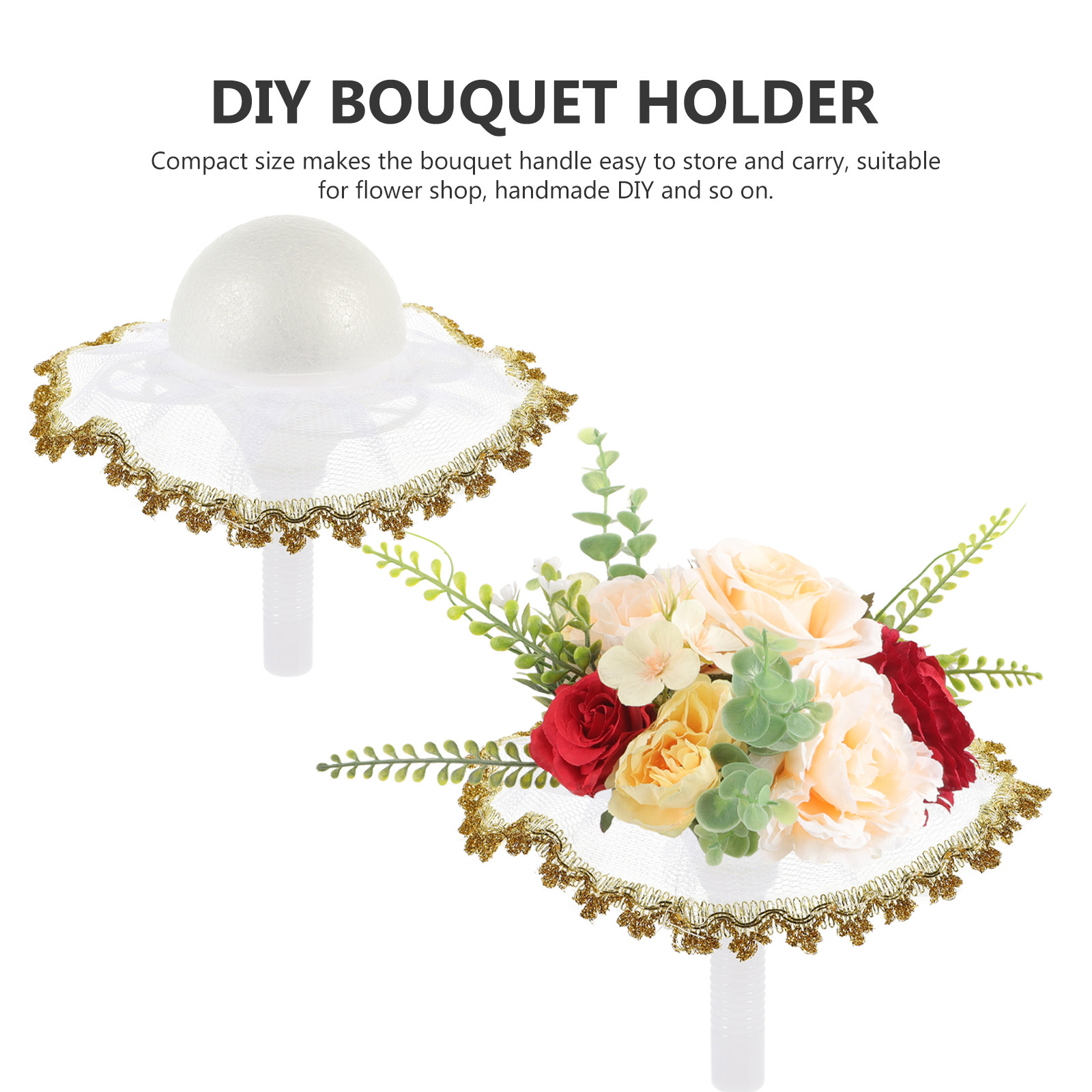 1Set Bridal Bouquet Holder Sem – Bouquet Holder Foam recenzja i cena