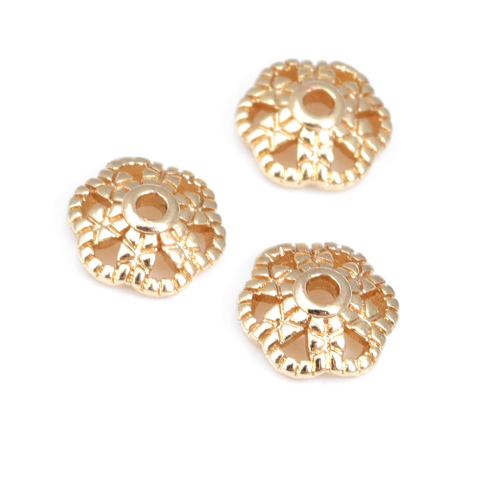 18K Gold Color Brass Flower Be – Flower Supply recenzja i cena