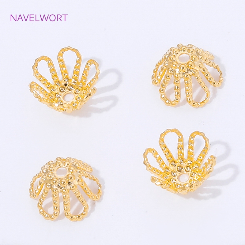 18K Gold Plated Spacer Beads C – Flower Supply recenzja i cena