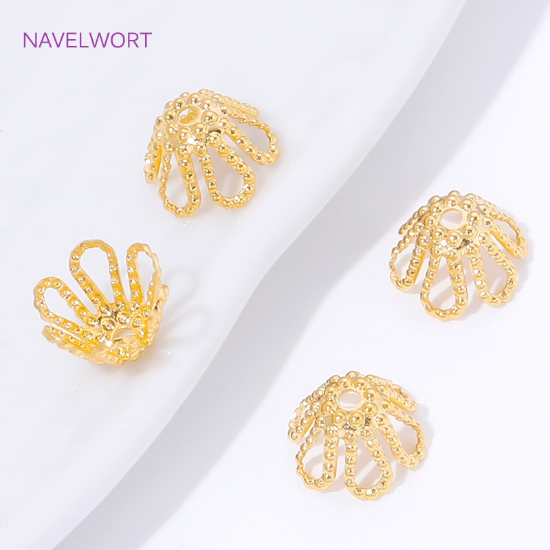 18K Gold Plated Spacer Beads C – Flower Supply recenzja i cena