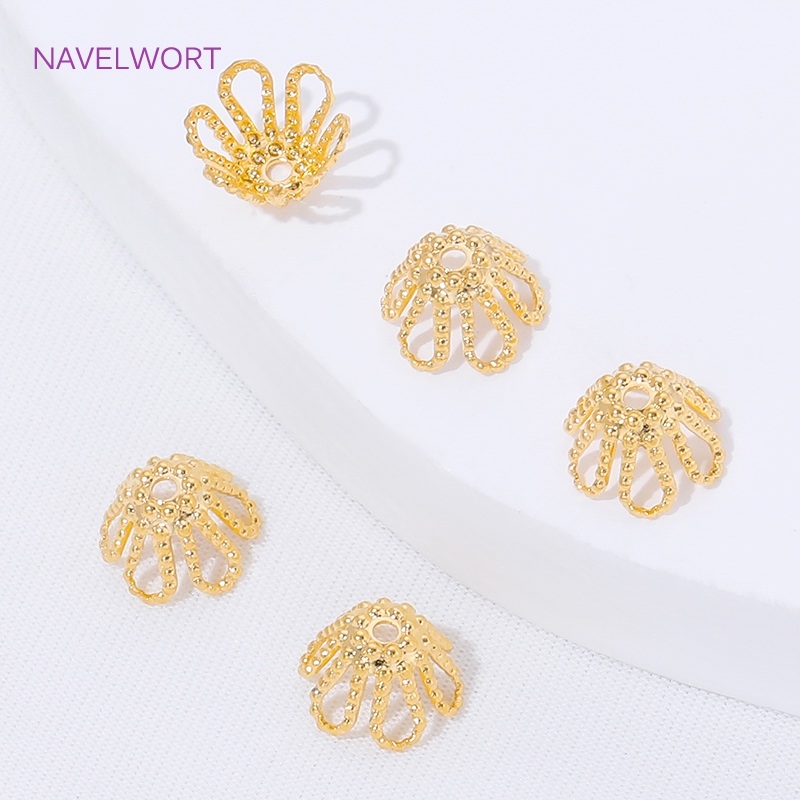 18K Gold Plated Spacer Beads C – Flower Supply recenzja i cena