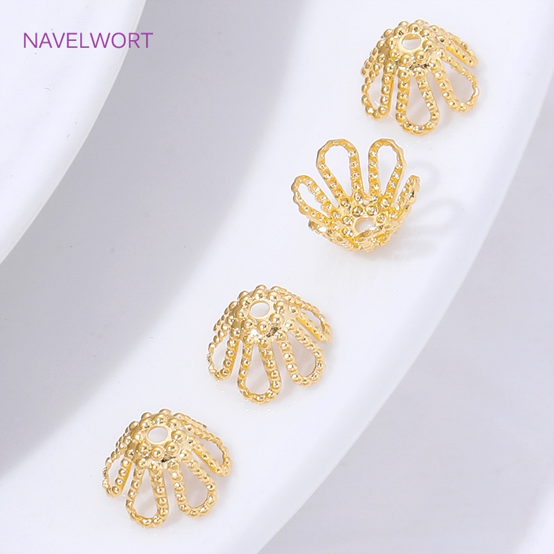 18K Gold Plated Spacer Beads C – Flower Supply recenzja i cena