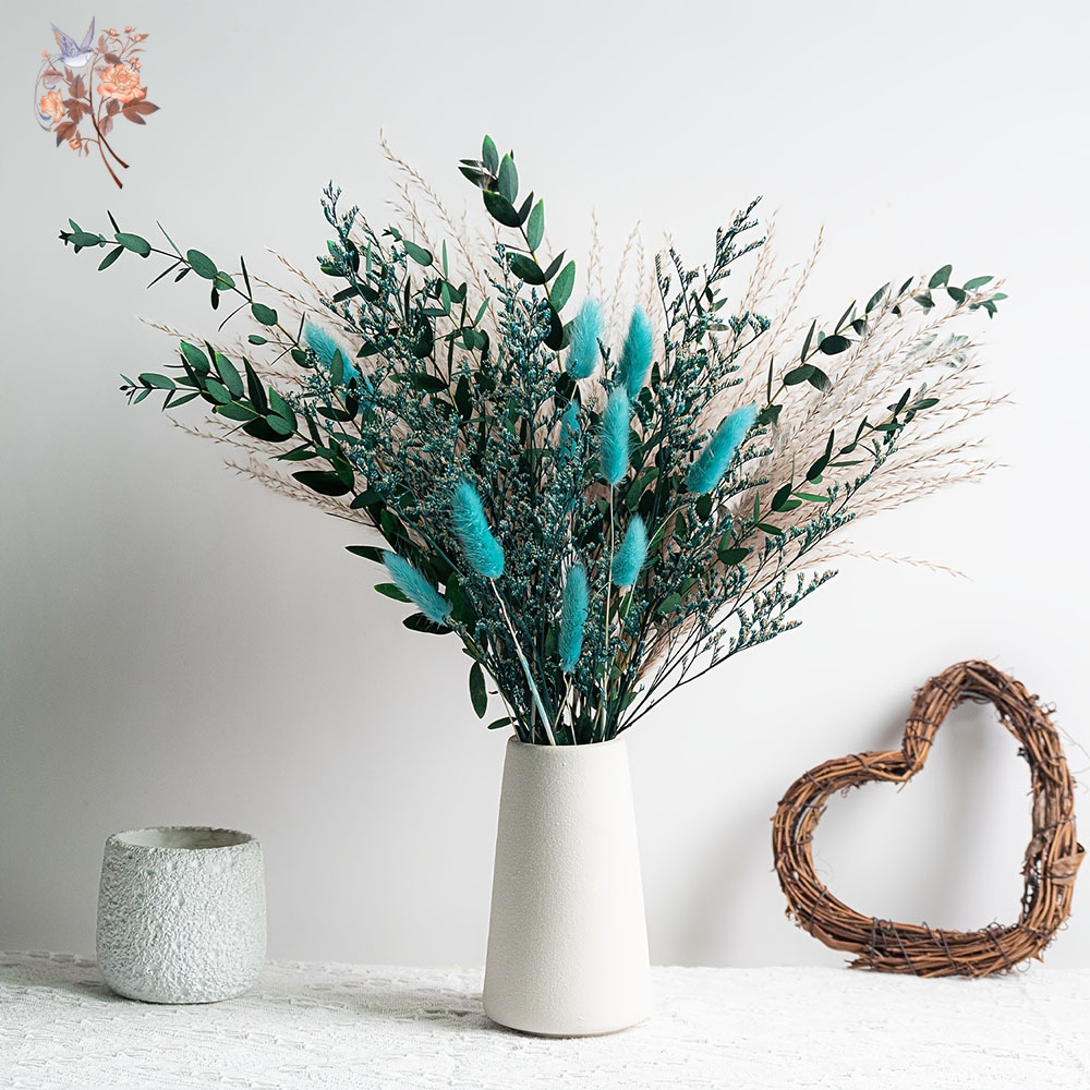 Blue Natural Dried Flowers Pam – Dried Flower Bunch recenzja i cena