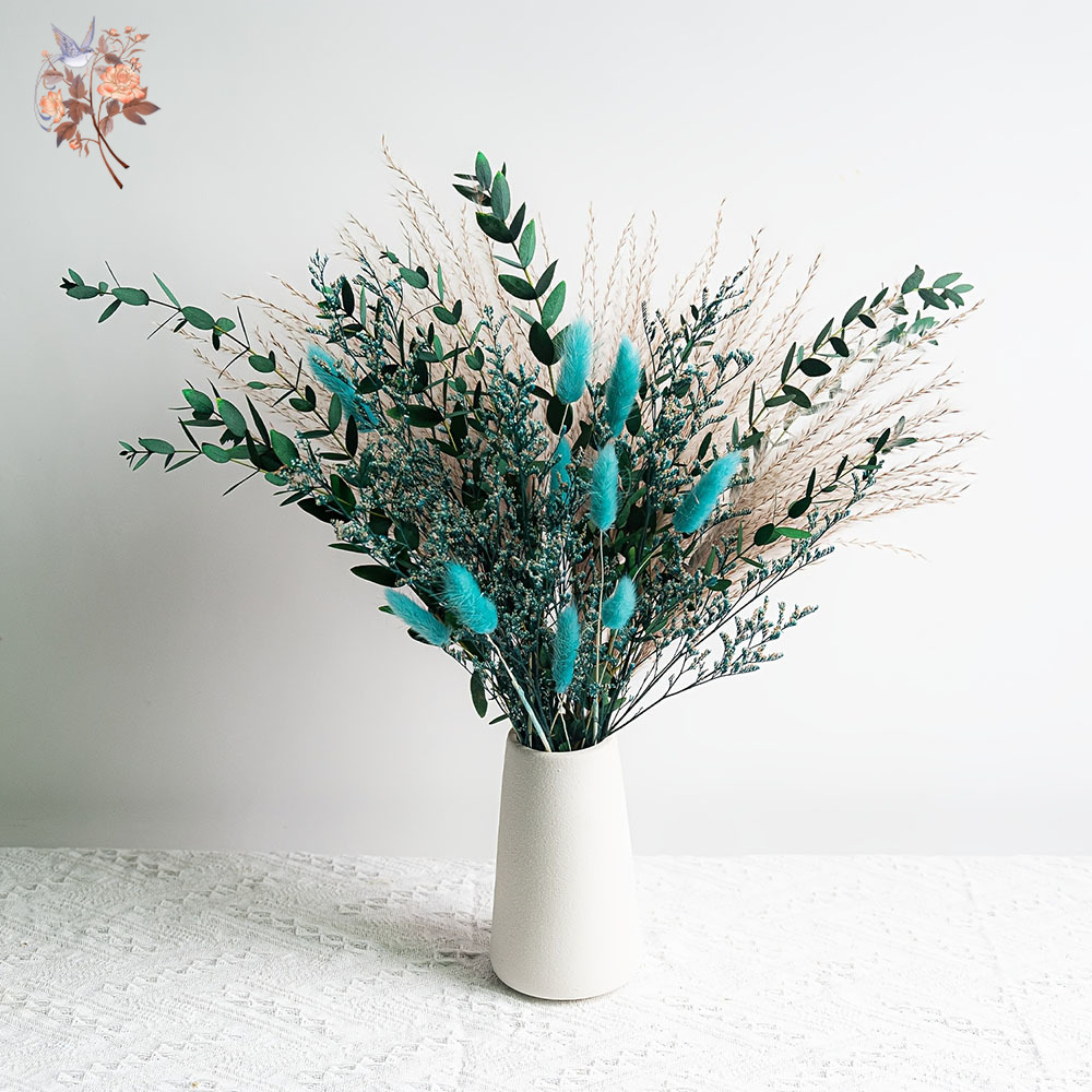 Blue Natural Dried Flowers Pam – Dried Flower Bunch recenzja i cena