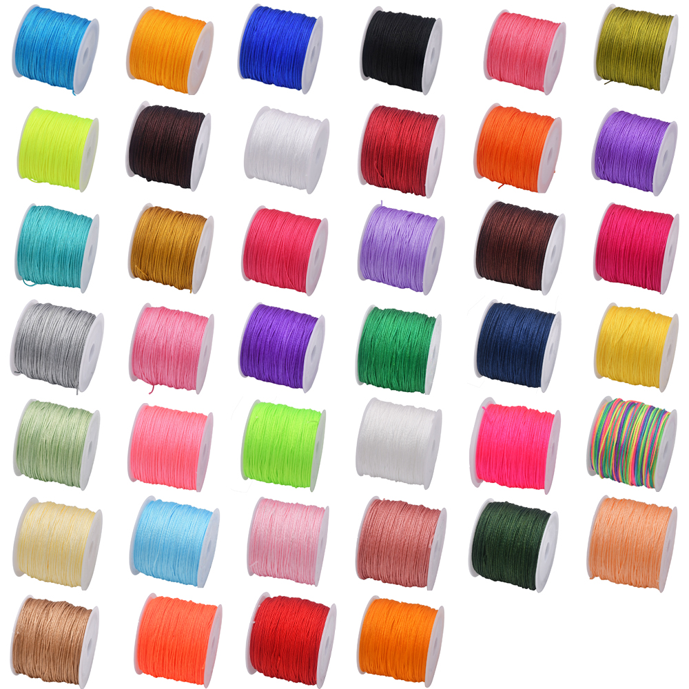 50Yds 0.8mm Crafts Nylon Cord  – Ribbon Wired Satin recenzja i cena