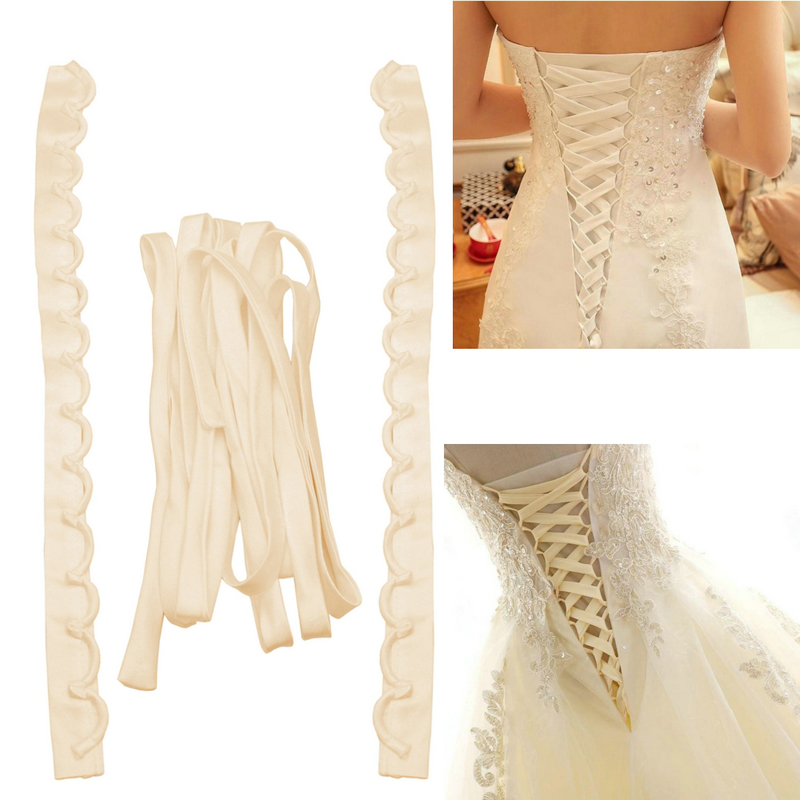3PCS/Set Satin Wedding Dress Z – Ribbon Wired Satin recenzja i cena