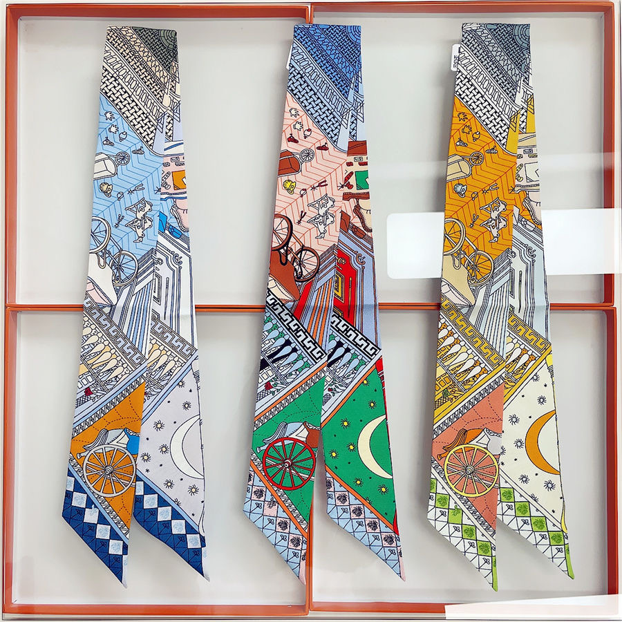 Exotic Printed Silk Scarf for  – Ribbon Wired Satin recenzja i cena