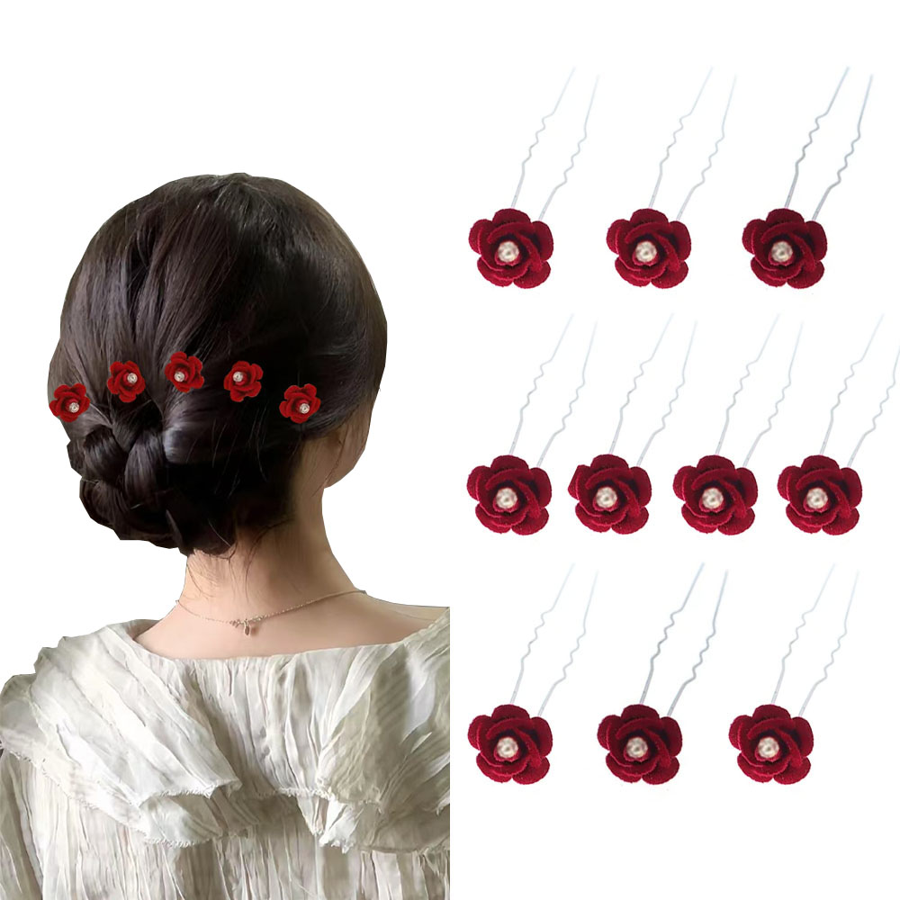 10Pcs Rose Hair Accessories We – Flower Supply recenzja i cena