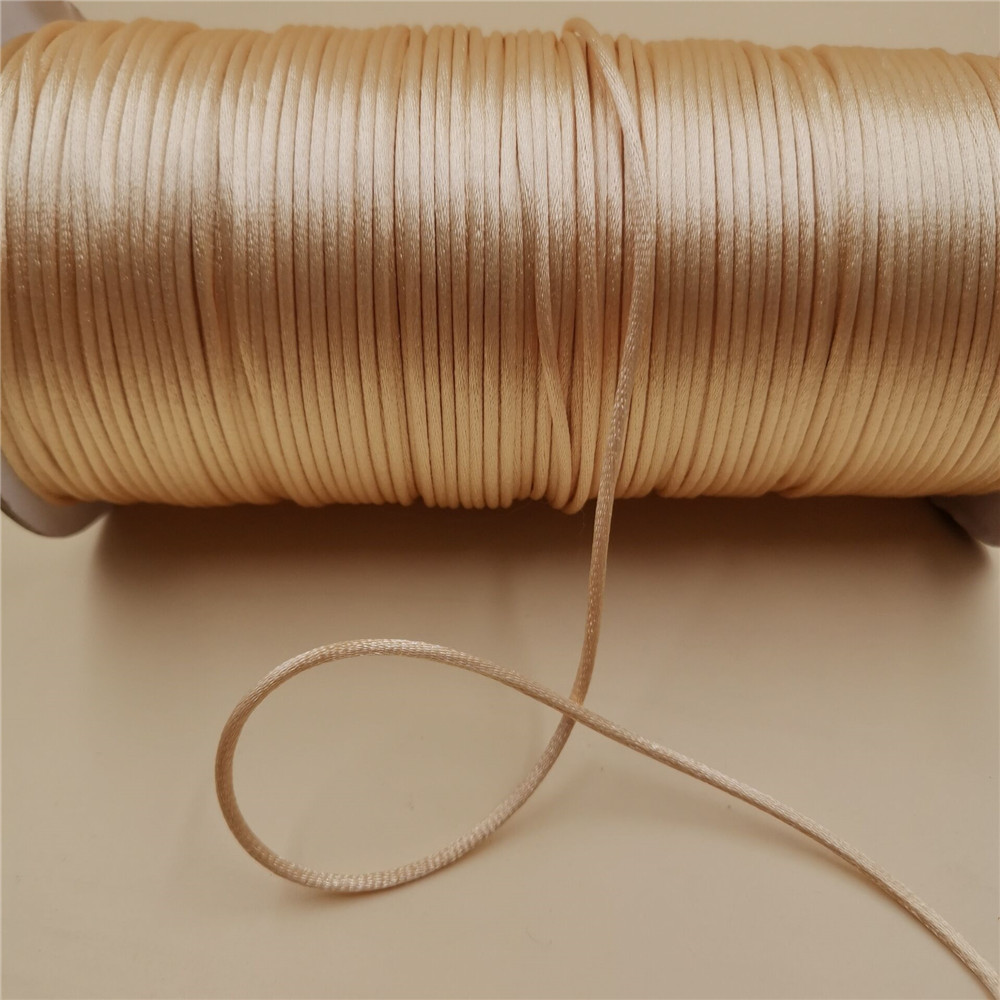2mm Khaki Satin Cord Thread Ma – Ribbon Wired Satin recenzja i cena