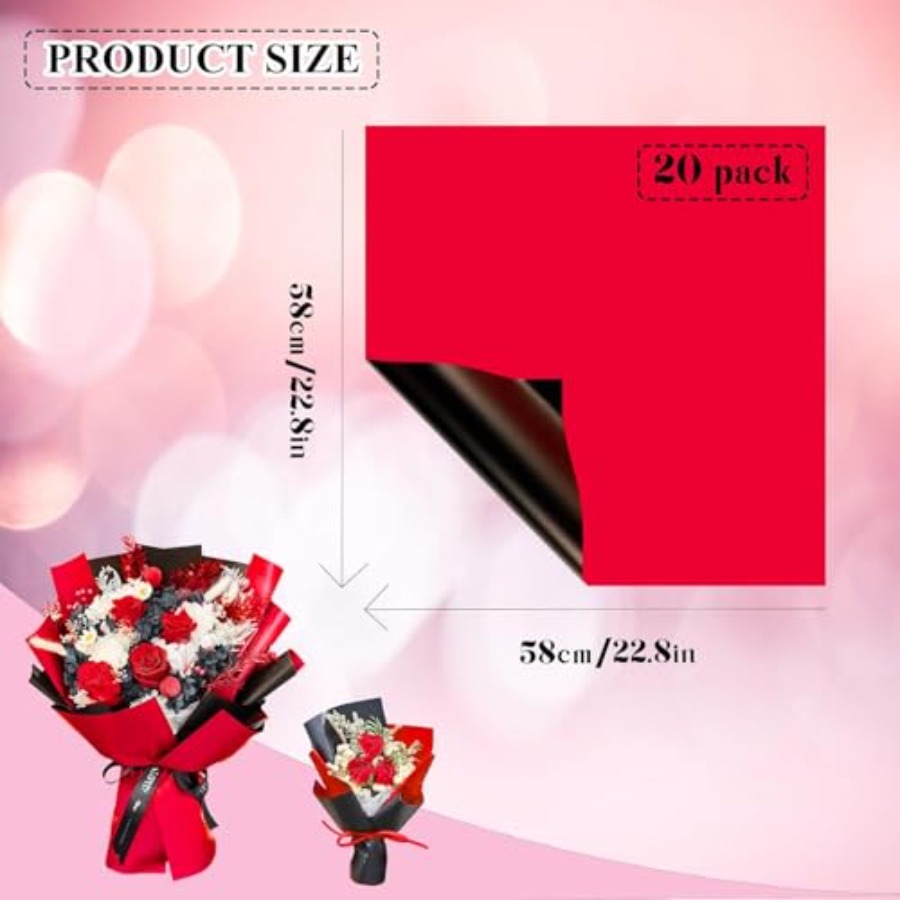 20 Sheets Flower Wrapping Pape – Flower Supply recenzja i cena