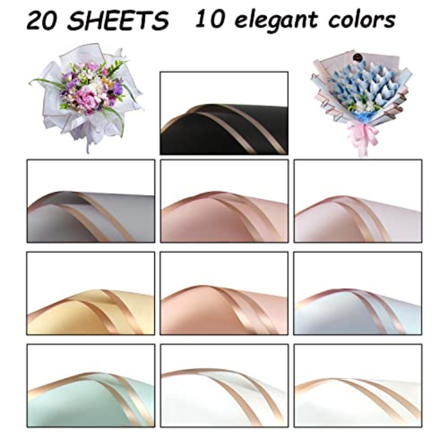 20 Sheets Flower Wrapping Pape – Flower Supply recenzja i cena