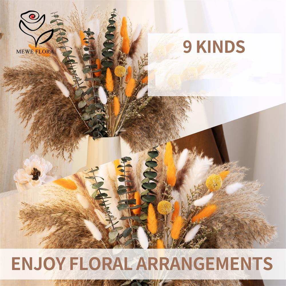65Pcs Orange Pampas Grass Bouq – Dried Flower Bunch recenzja i cena