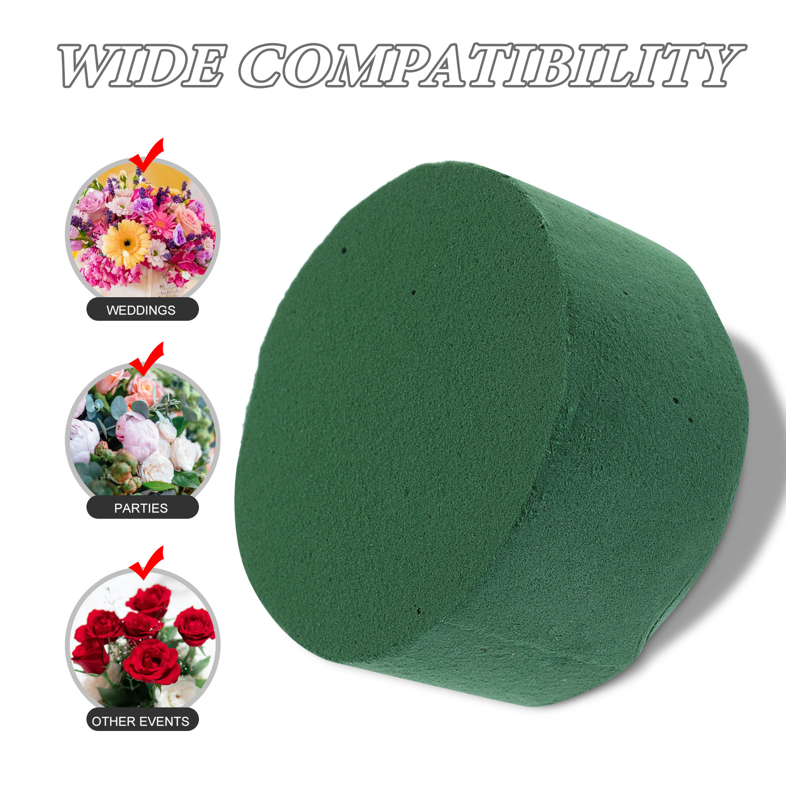 10Pcs Cylindrical Floral Foam  – Bouquet Holder Foam recenzja i cena