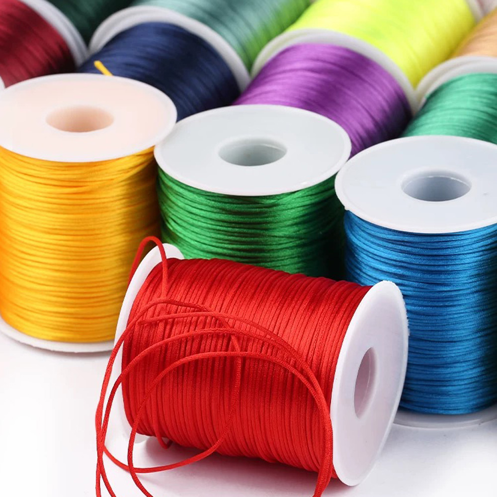 100M/roll 1.5/2/2.5/3mm Nylon  – Ribbon Wired Satin recenzja i cena