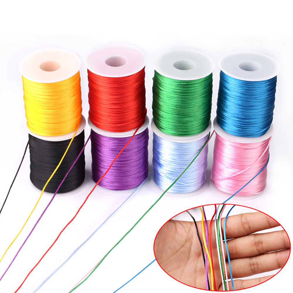 100M/roll 1.5/2/2.5/3mm Nylon  – Ribbon Wired Satin recenzja i cena