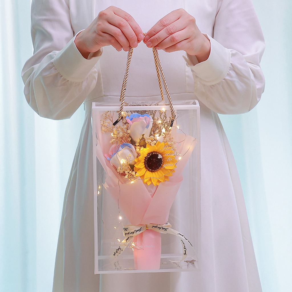 Soap Flower Decorative Bouquet – Dried Flower Bunch recenzja i cena