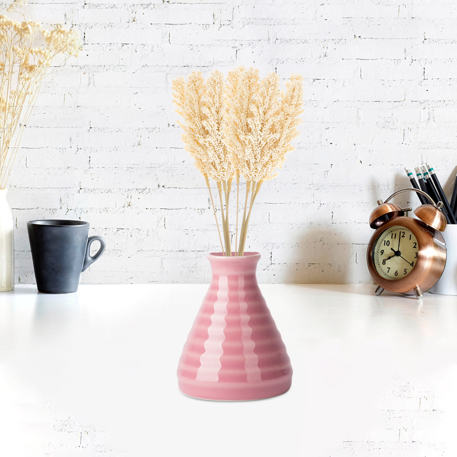 2 Bunches Artificial Wheat Ste – Dried Flower Bunch recenzja i cena
