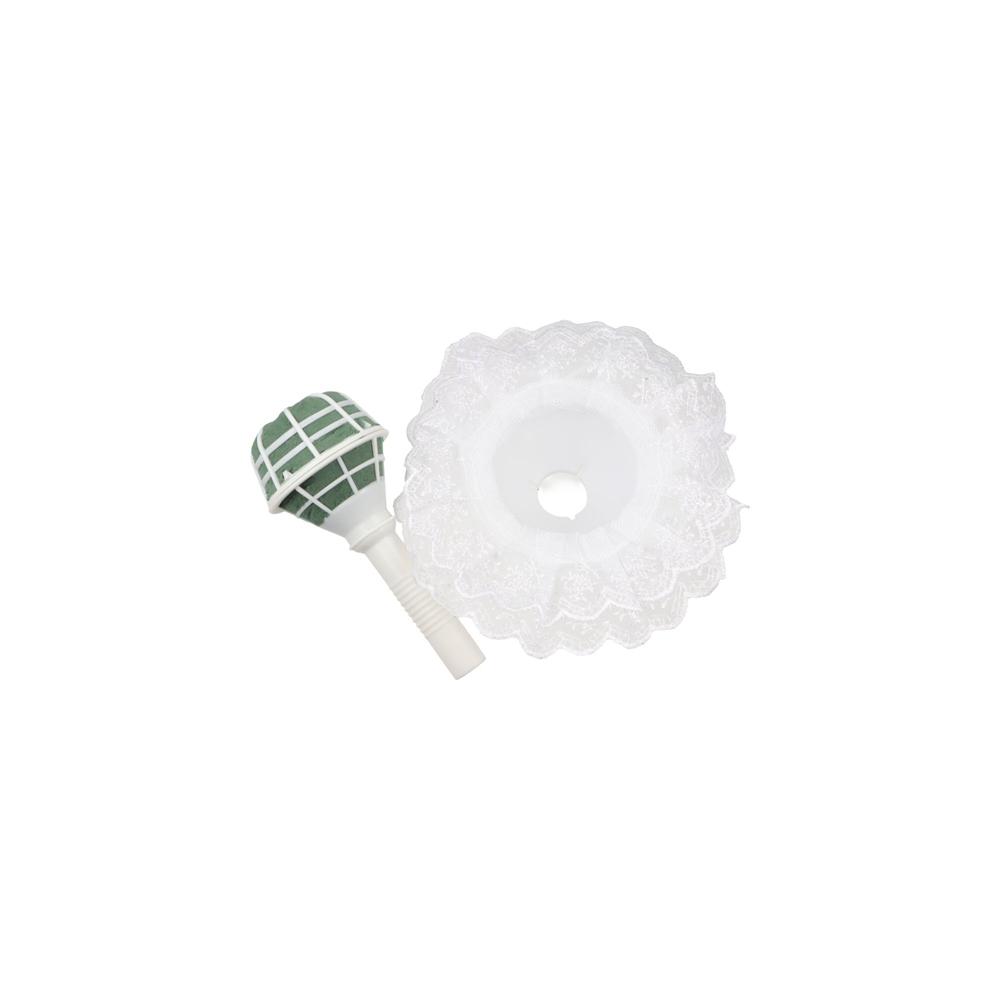 DIY White With Lace Handle Flo – Bouquet Holder Foam recenzja i cena