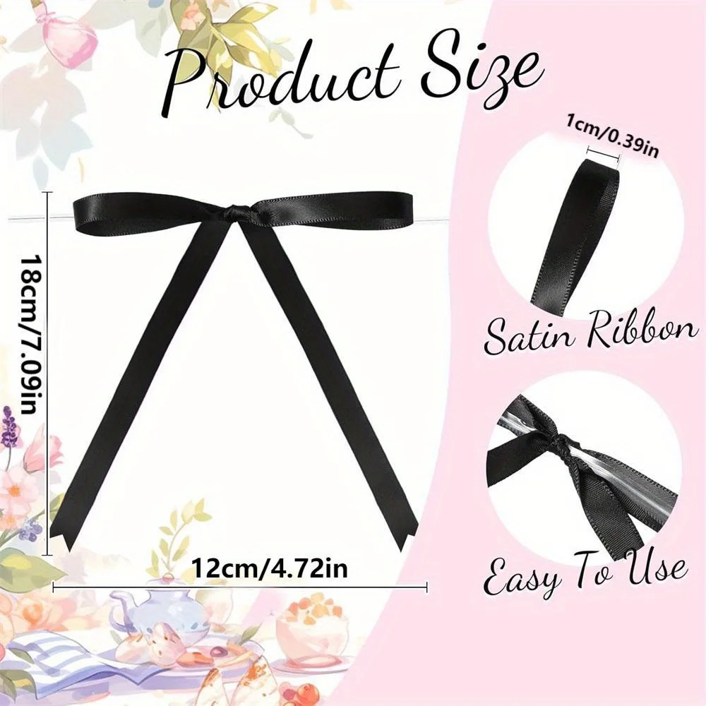 50pcs/pack Twist Tie Satin Rib – Ribbon Wired Satin recenzja i cena