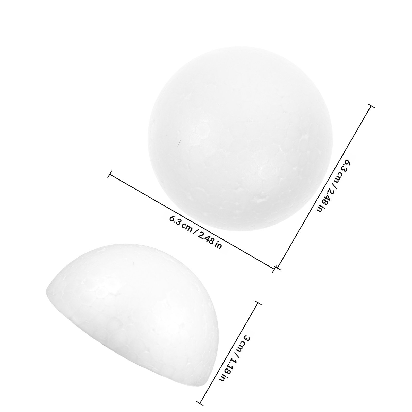 12Pcs Foam Half Balls Unpainte – Bouquet Holder Foam recenzja i cena
