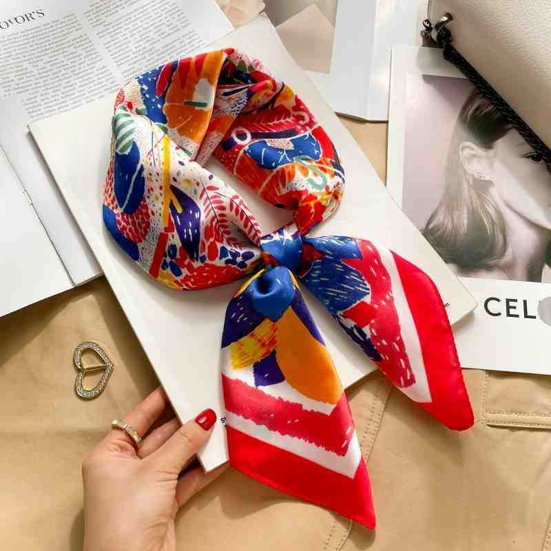 70cm Luxury Belt Print Silk Sq – Ribbon Wired Satin recenzja i cena