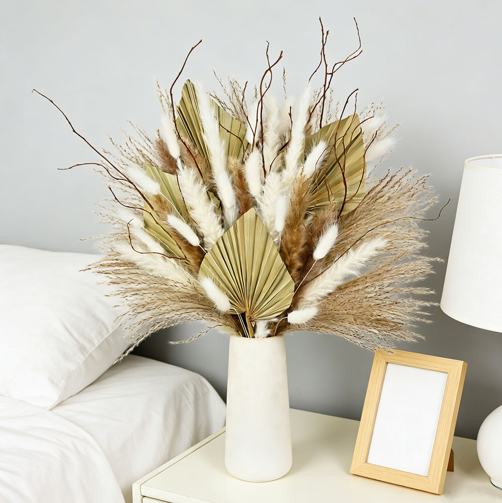 Natural Dried Palm Leaves Bouq – Dried Flower Bunch recenzja i cena