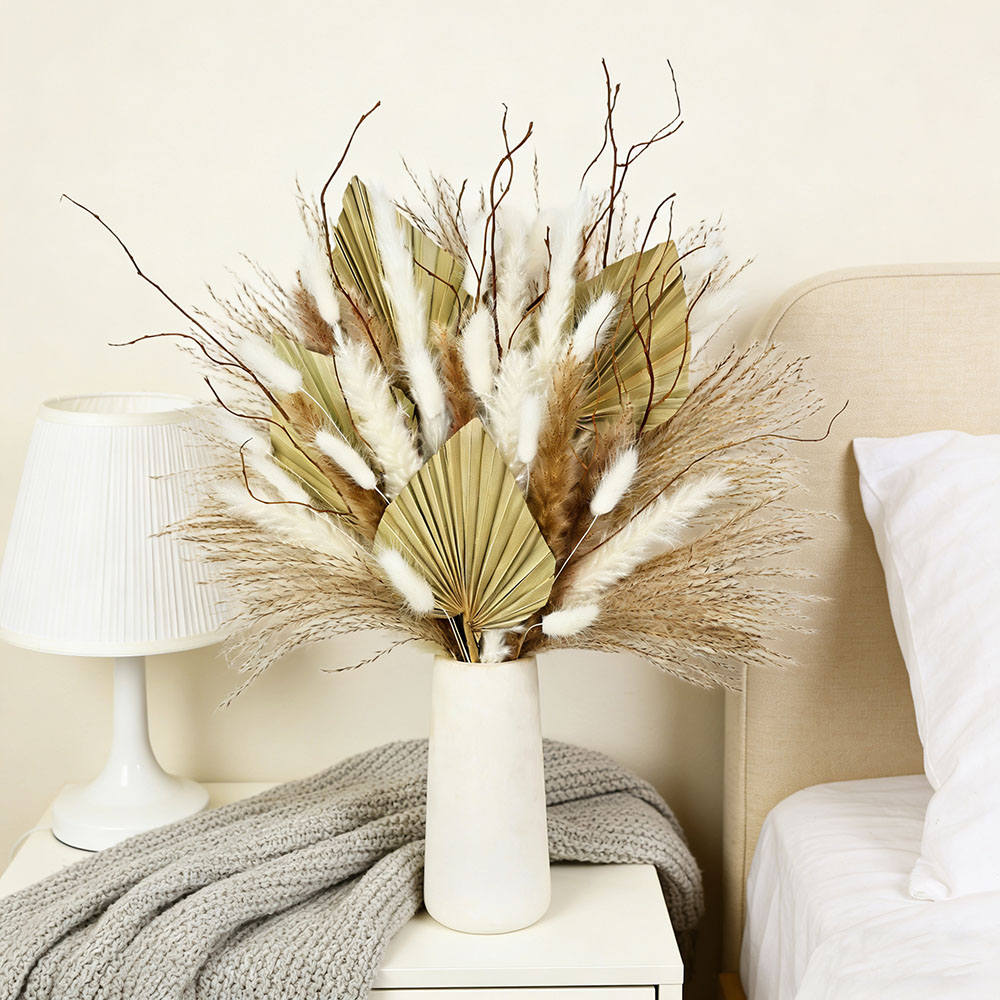 Natural Dried Palm Leaves Bouq – Dried Flower Bunch recenzja i cena